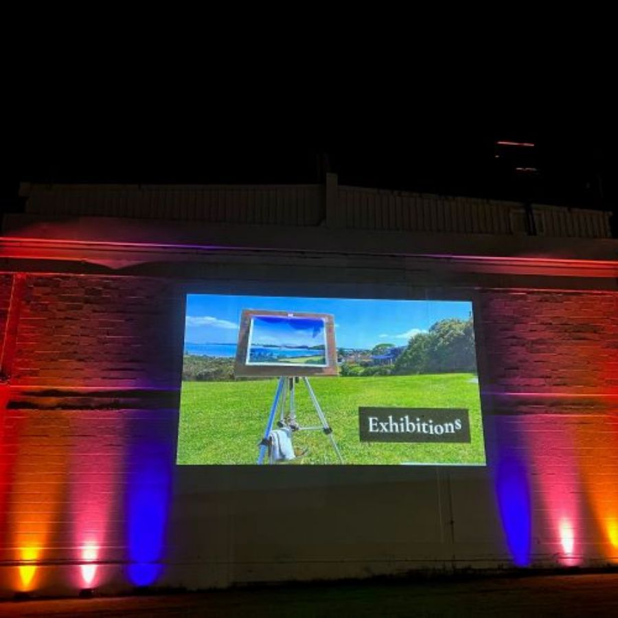 Art Installation - video projection in Howick Village